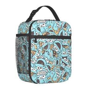 New Cookie Monster/Sesame Street Insulated Lunch Bag/Bento Box, Work or School